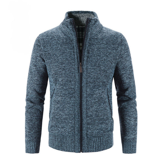 ENRICH | Veste en Fleece de Coton - Style Tricoté Classique pour une Chaleur Ultime