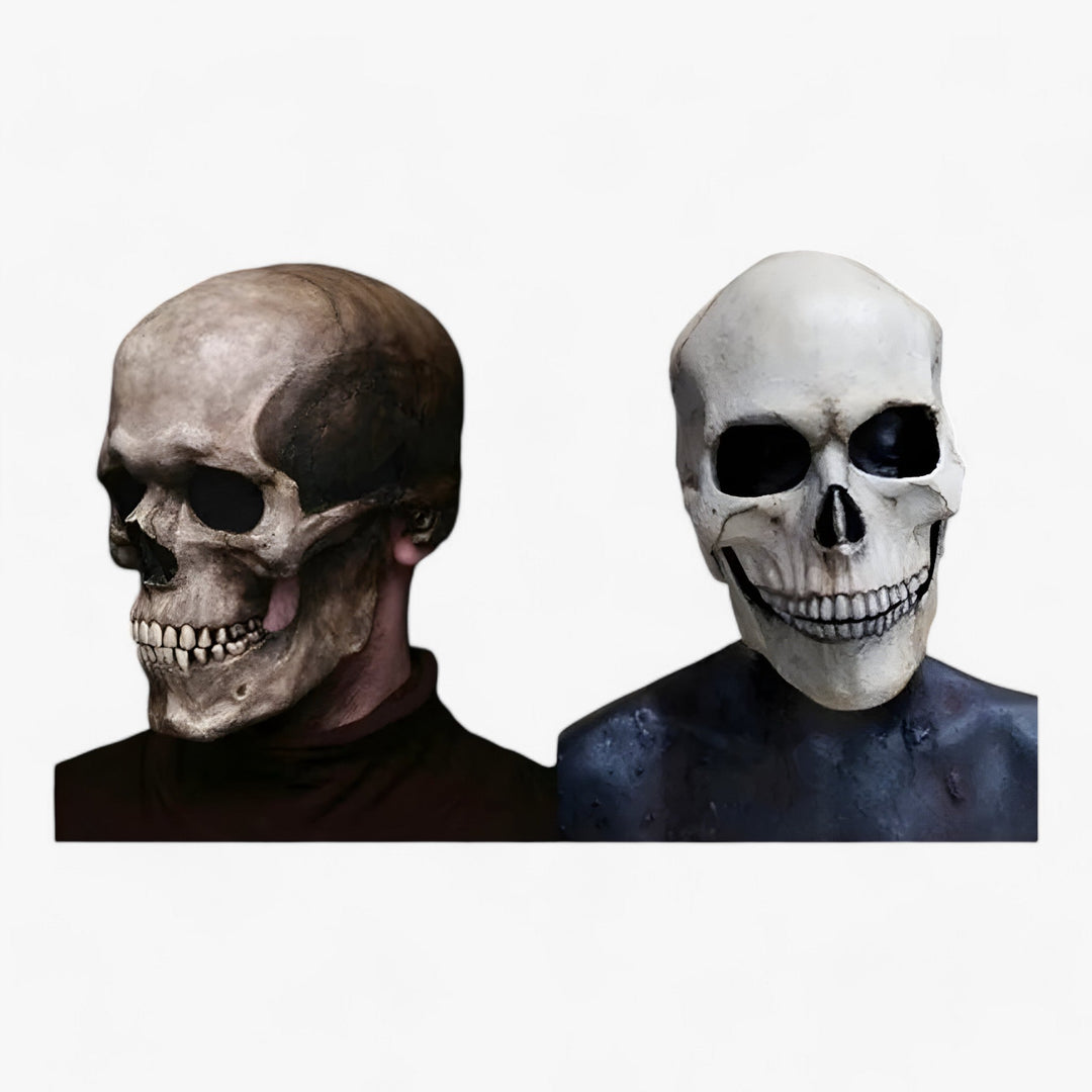 Damien | Full Skull Mask - Movable Jaw for Terrifying Effect at Halloween