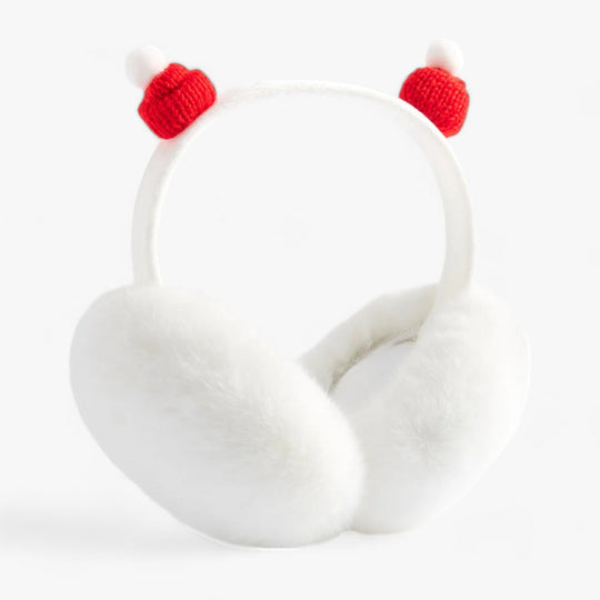 Aurora | Faux fur rabbit ear warmers - Cozy winter warmth