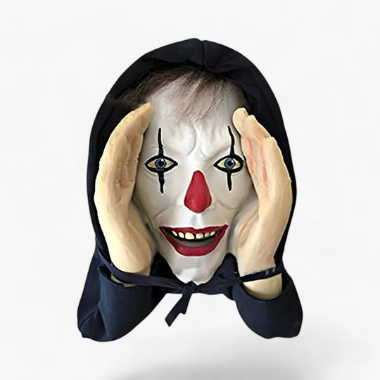 Jester | Hanging Clown Mask - Scary Halloween Decor