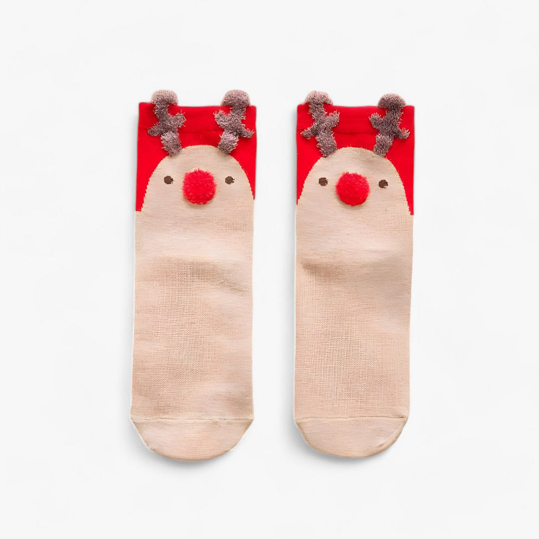 Holiday Fun | Cartoon Christmas Socks – Festive Ornaments and Gift Holders for Home Decoration