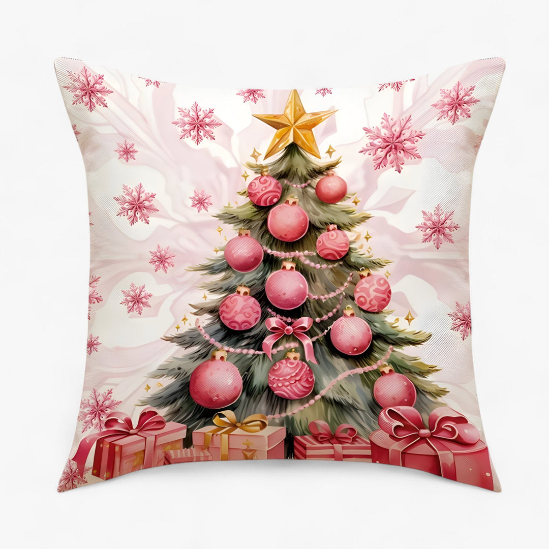 Frosty | Christmas Linen Cushion Cover - Festive and Comfortable Home Decor