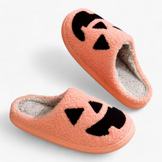 Kean | Halloween Pumpkin Shaped Slippers for Women - Warm and Fun Indoor Shoes