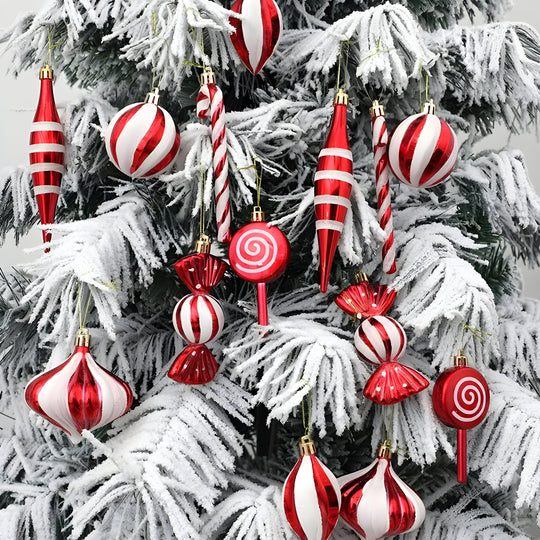 Palline di Natale rosse - Ornamenti festivi e regali di Natale