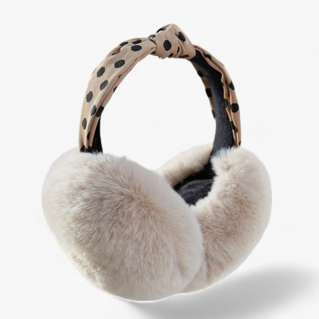 Aurora | Faux fur rabbit ear warmers - Cozy winter warmth