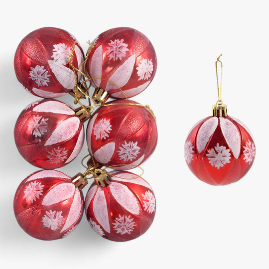 Noel | 6 Piece Christmas Balls - Ideal Decorations for Christmas Tree