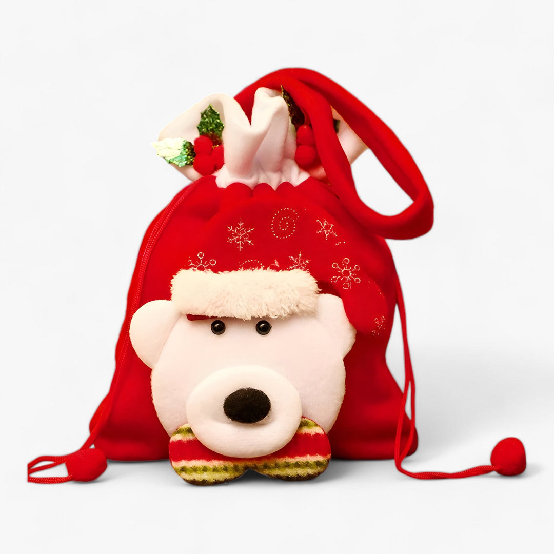 SantaBear | Christmas Gift Bags - Perfect for Storing Your Festive Gifts and Sweets