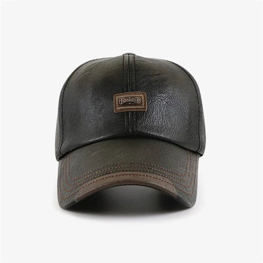 LeatherCap - Leather Cap for Men (Buy 1 Get 1 Free)