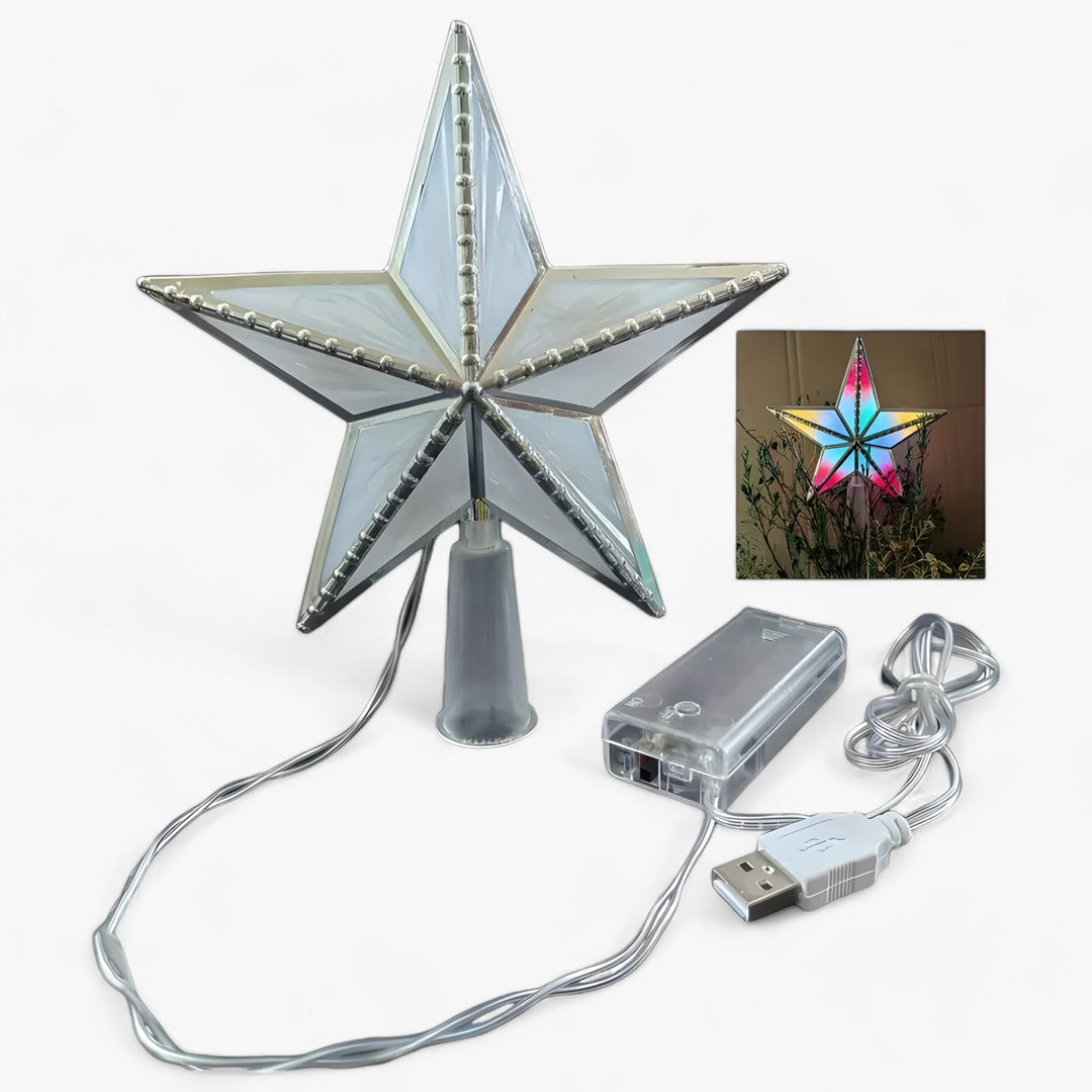 Topper Star | LED Illuminated Five-Pointed Star for the Christmas Tree