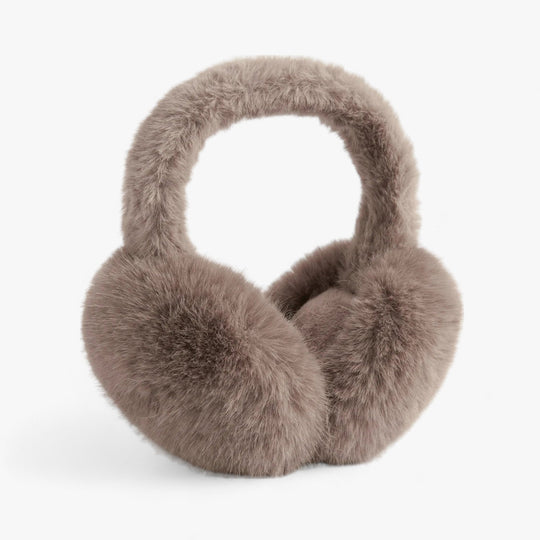 Aurora | Faux fur rabbit ear warmers - Cozy winter warmth