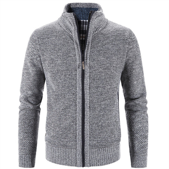 ENRICH | Veste en Fleece de Coton - Style Tricoté Classique pour une Chaleur Ultime