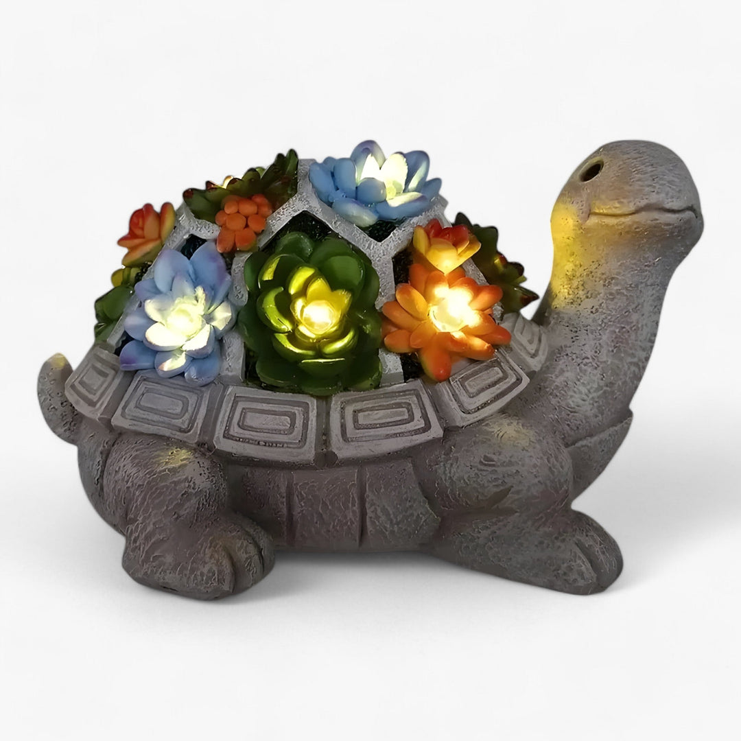 LumiTurtle | Solar Turtle Statue with LED Lights - Light Up Your Garden and Balcony!