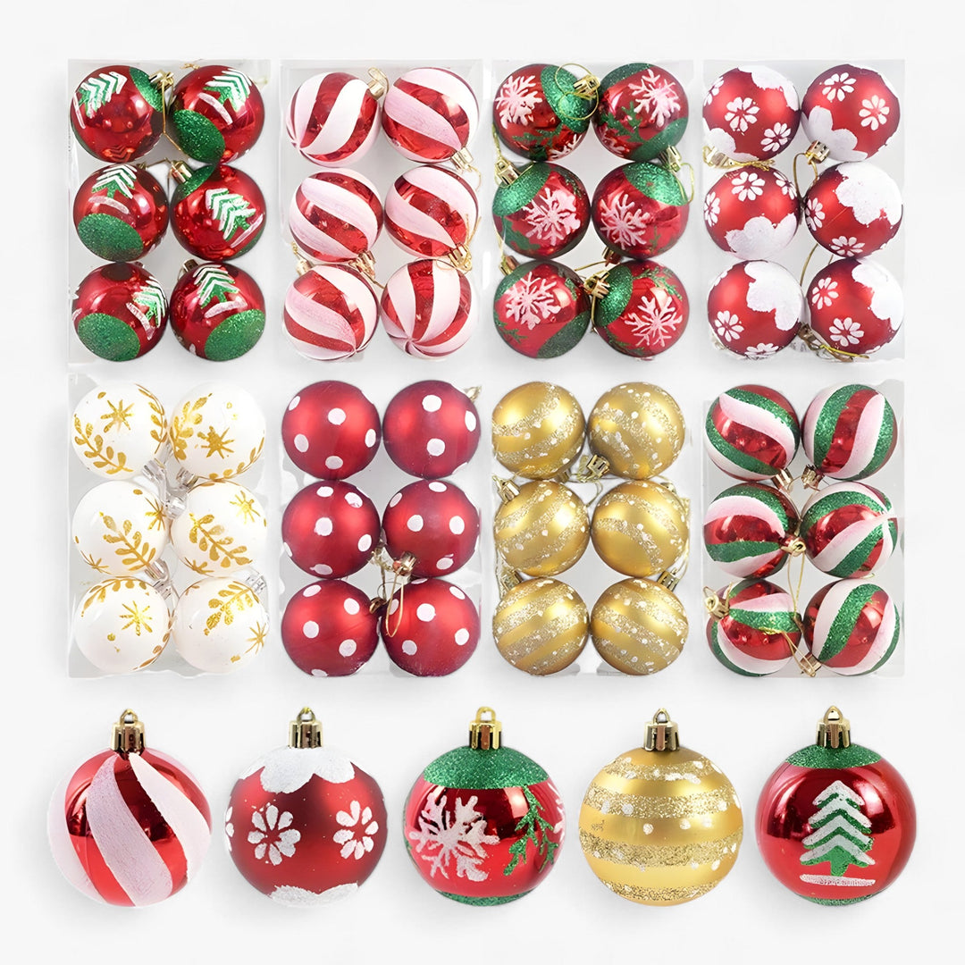 Noel | 6 Piece Christmas Balls - Ideal Decorations for Christmas Tree