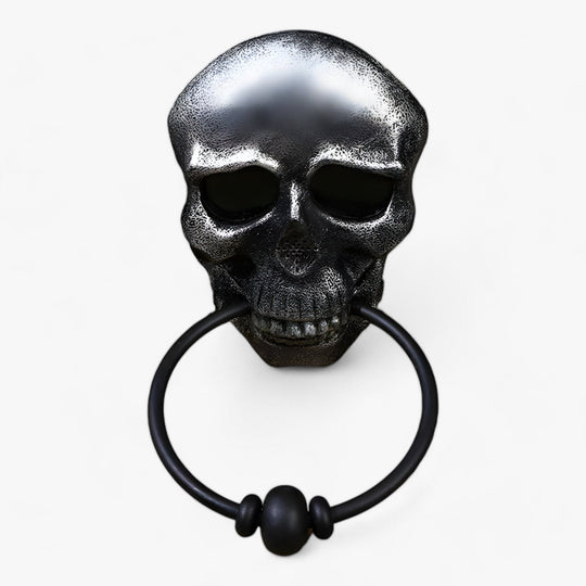 Grim | Skull-Shaped Door Knocker - Eye-Catching Decoration