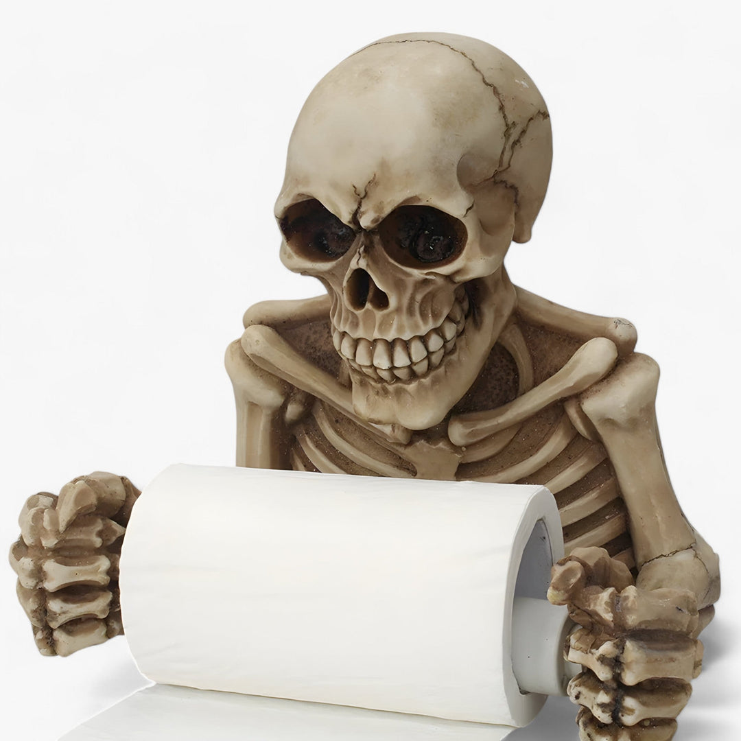 Vitor | Skull Toilet Paper Holder - Spooky and Creative Decoration for Halloween