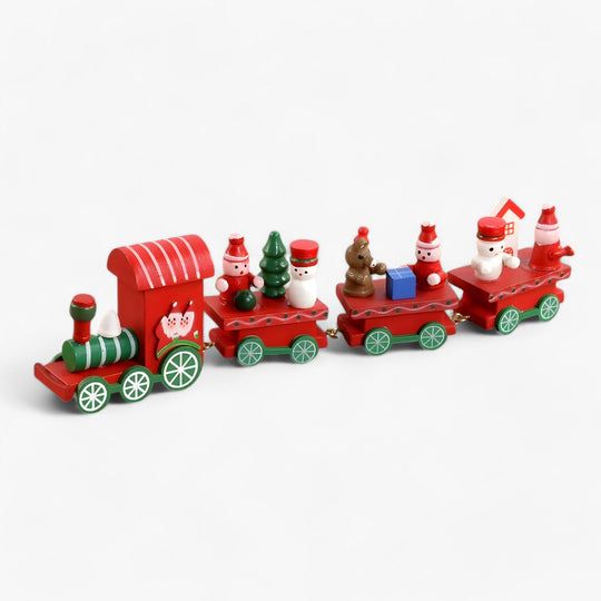 Ornamento del treno di Natale in legno Whimsy | - Decorazione festiva e regalo per bambini