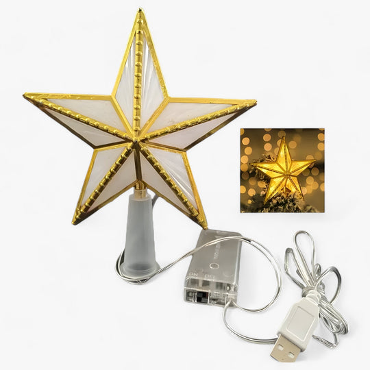 Topper Star | LED Illuminated Five-Pointed Star for the Christmas Tree