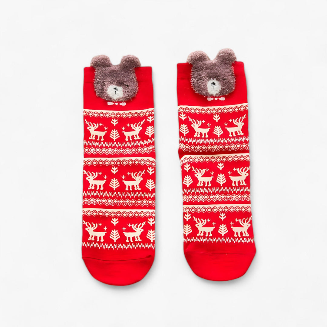 Holiday Fun | Cartoon Christmas Socks – Festive Ornaments and Gift Holders for Home Decoration