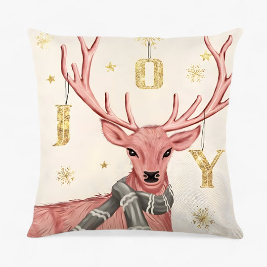 Frosty | Christmas Linen Cushion Cover - Festive and Comfortable Home Decor