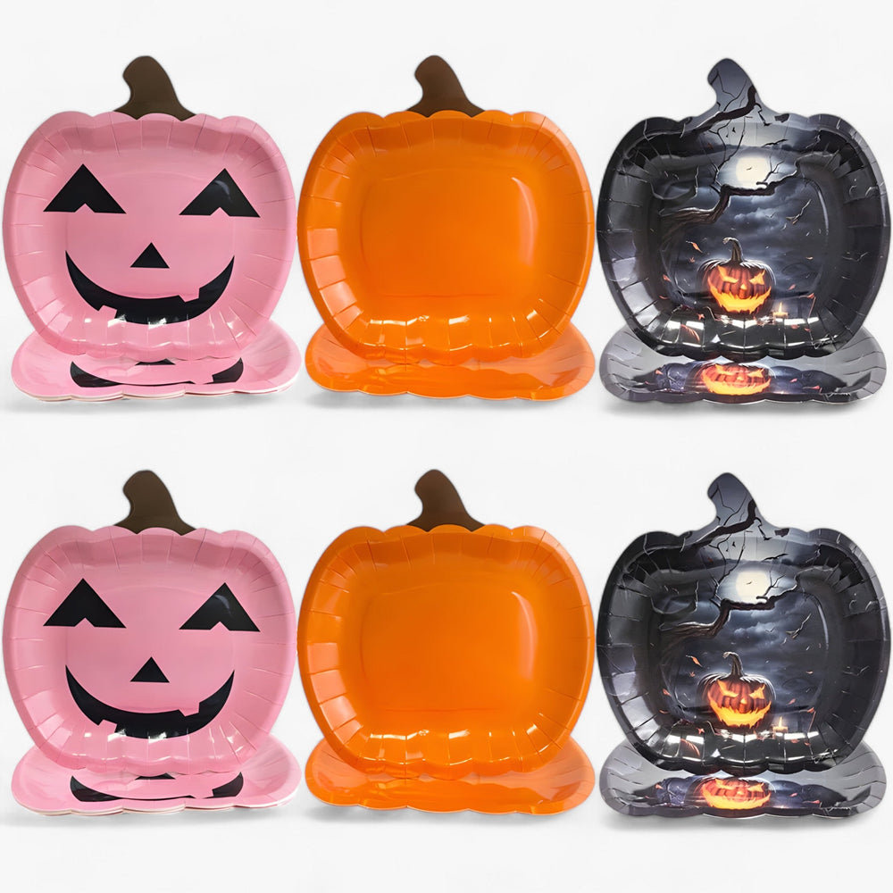 Salem | Trick or Treat Plates - Pumpkin Plates for Halloween