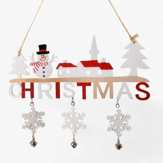 Gnorman | Hanging Ornament Made of Gnome Santa Wood - Festive and Whimsical Decor