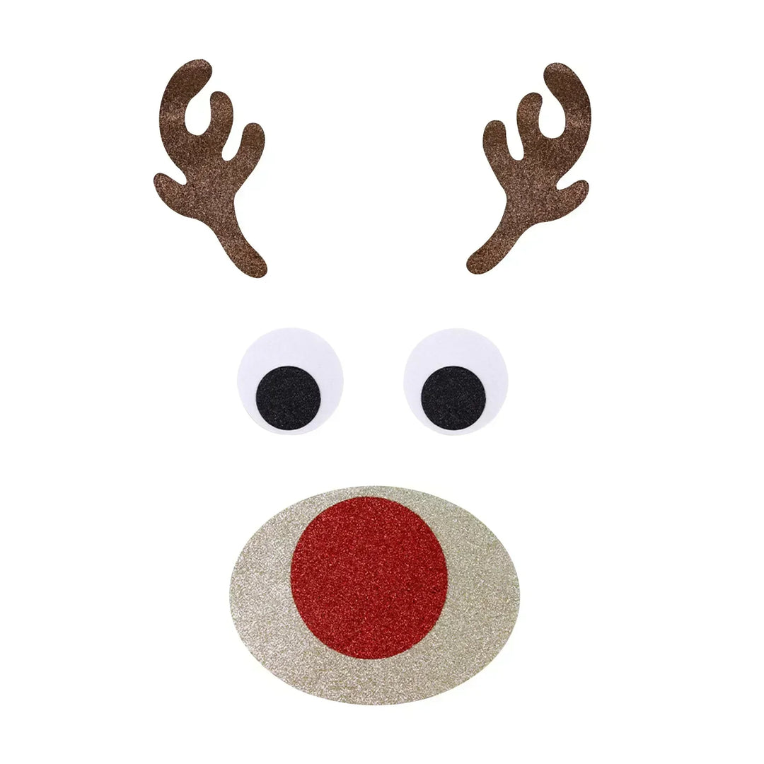 Fristy | Christmas Felt Stickers for Doors and Windows - Festive Decoration for the Home