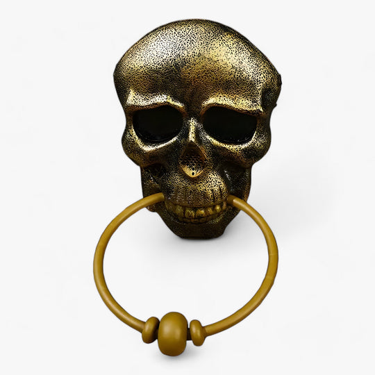 Grim | Skull-Shaped Door Knocker - Eye-Catching Decoration