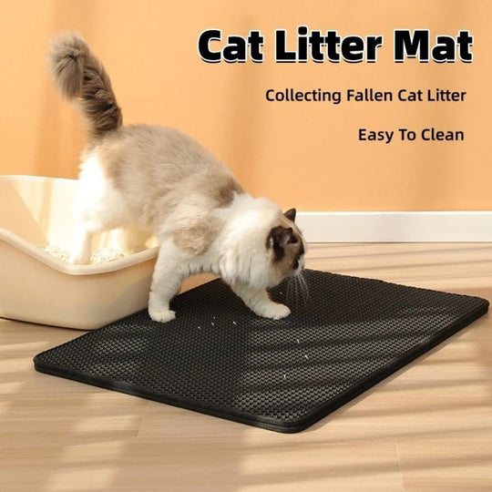 LitterBox™️ | Double Layer Litter Mat for Cats - Keep Your Floors Clean