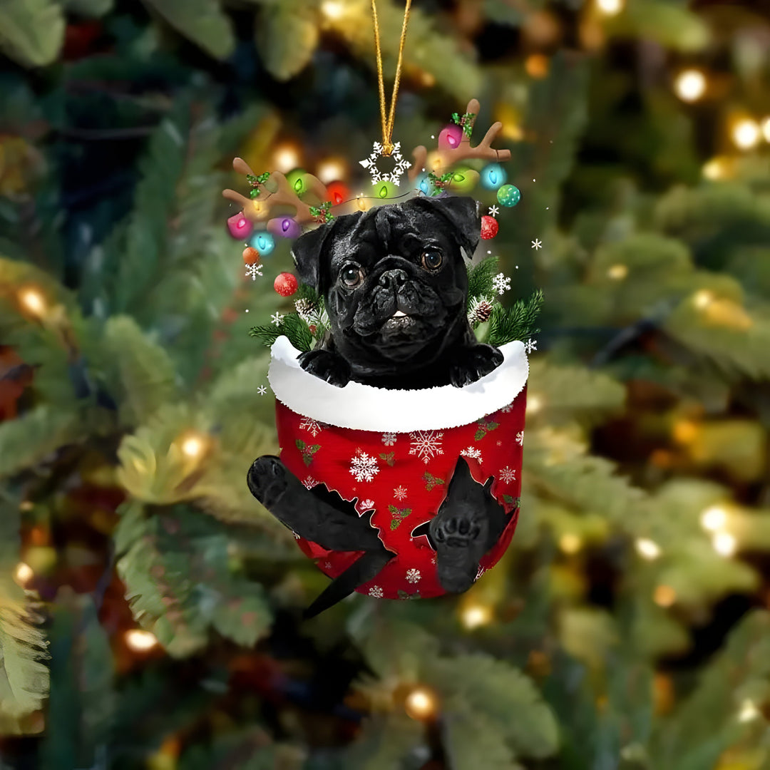 Ciondolo a forma di cucciolo dell'albero di Natale - Fascino festivo e regalo per gli amanti dei cani