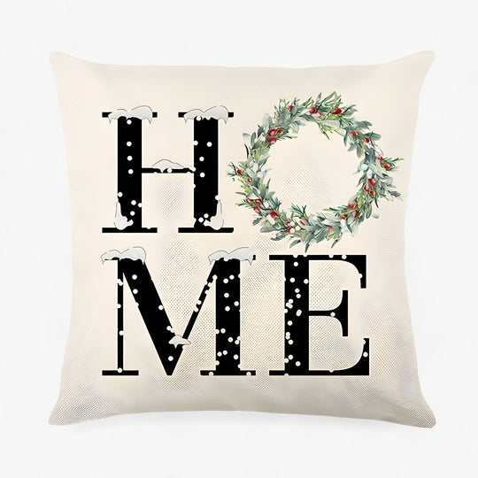 Frosty | Christmas Linen Cushion Cover - Festive and Comfortable Home Decor