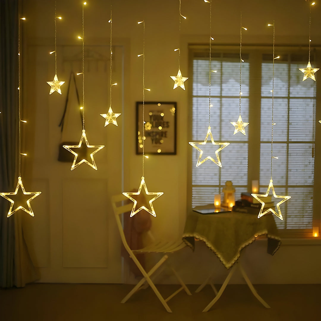 Lana | Ghirlanda luminosa a LED stellata di 138 LED - Illumina le tue feste con eleganza