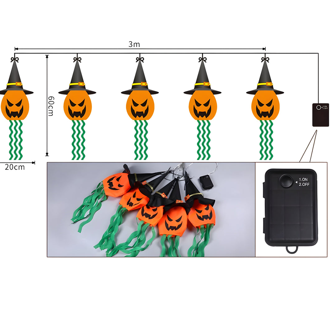 Jack | LED Pumpkin Lights - Battery Operated for a Spooky Glow Outdoors