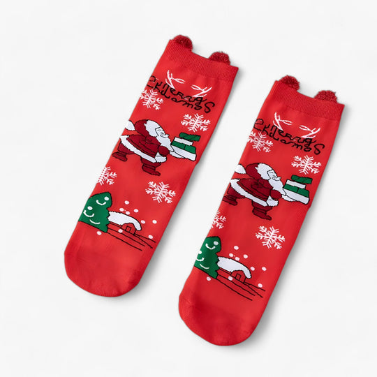 Holiday Fun | Cartoon Christmas Socks – Festive Ornaments and Gift Holders for Home Decoration