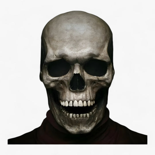 Damien | Full Skull Mask - Movable Jaw for Terrifying Effect at Halloween