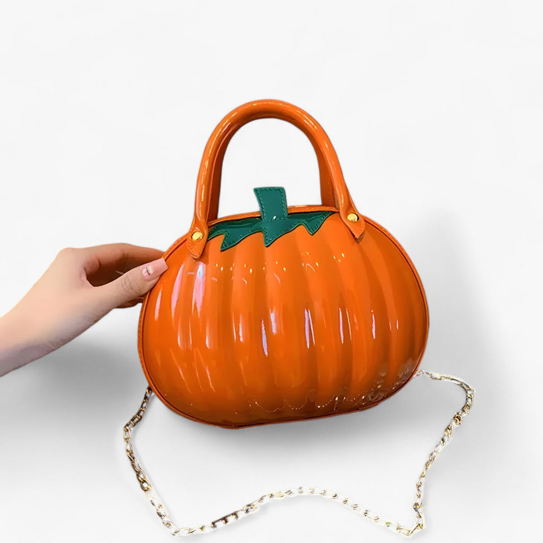 Khia | Creative Pumpkin Handbag - Trendy and Stylish Shoulder Bag for Women