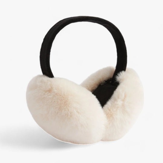 Aurora | Faux fur rabbit ear warmers - Cozy winter warmth