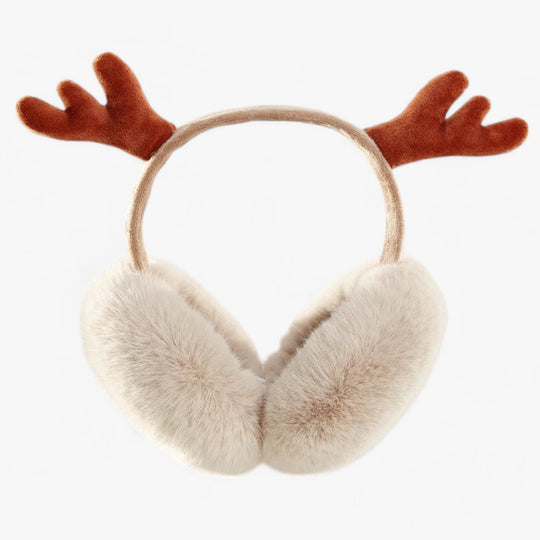 Aurora | Faux fur rabbit ear warmers - Cozy winter warmth