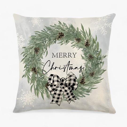 Frosty | Christmas Linen Cushion Cover - Festive and Comfortable Home Decor