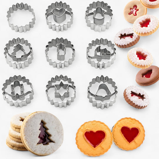 Crispy | Set of Mini Christmas Cookie Cutters - Perfect for Festive Baking and Cake Decorating