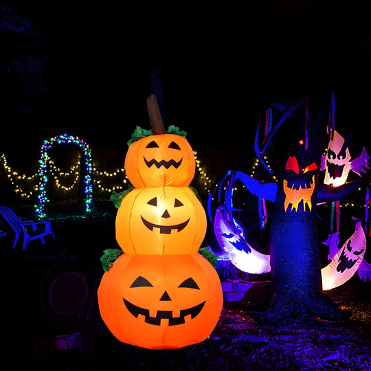 Inflatable Alex Pumpkin with LED - Stunning Halloween Decoration for Your Outdoors