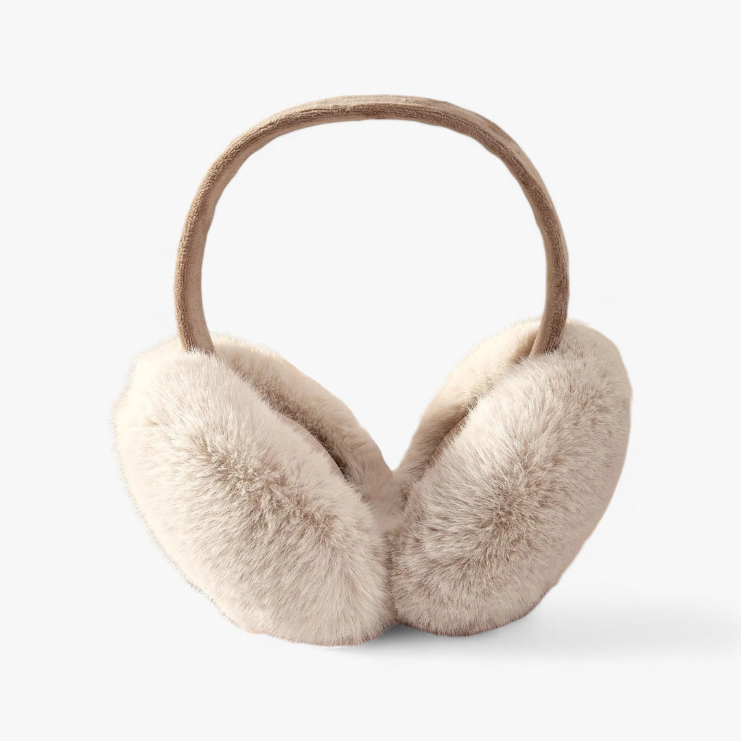 Aurora | Faux fur rabbit ear warmers - Cozy winter warmth