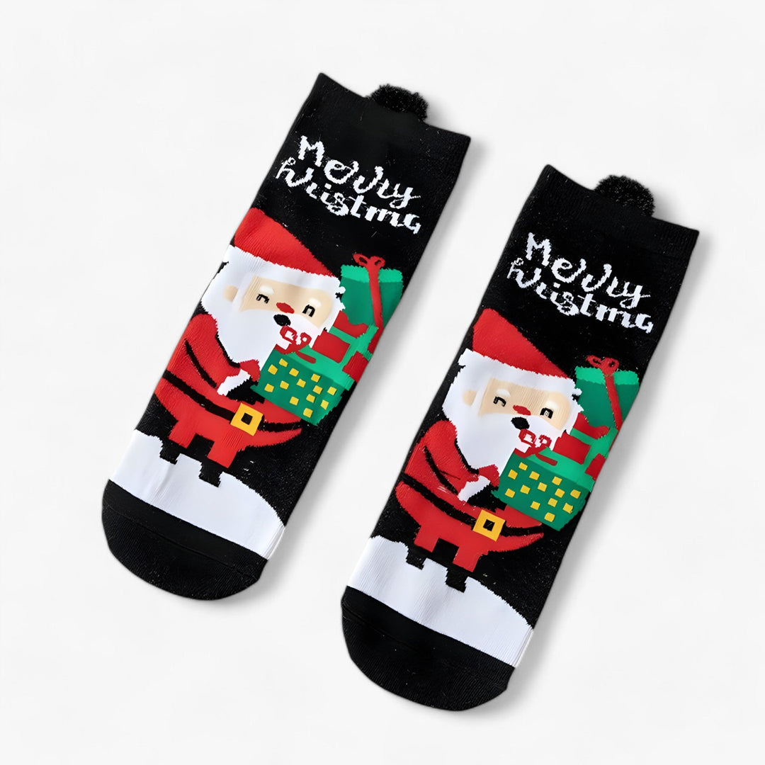 Holiday Fun | Cartoon Christmas Socks – Festive Ornaments and Gift Holders for Home Decoration