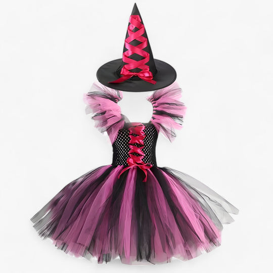 Léa | Witch Costume - Tutu Dress and Accessories for Halloween and Carnival