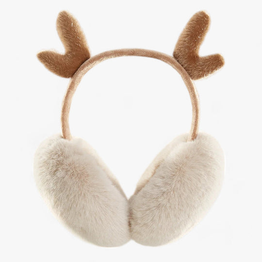 Aurora | Faux fur rabbit ear warmers - Cozy winter warmth