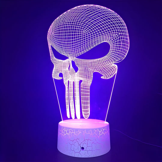 Dane | 3D Illusion Lamp Punisher - Perfect Gift for Halloween and More