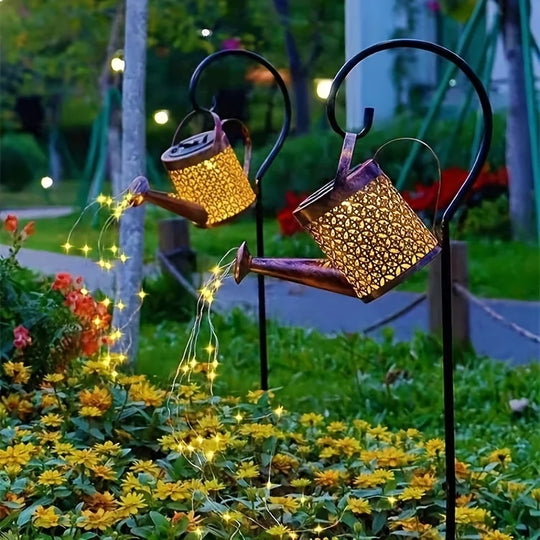 Solar watering can lamp - Illuminate your garden creatively