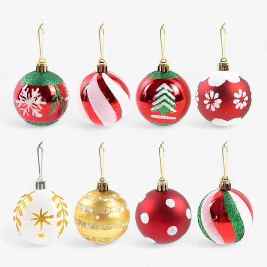 Noel | 6 Piece Christmas Balls - Ideal Decorations for Christmas Tree