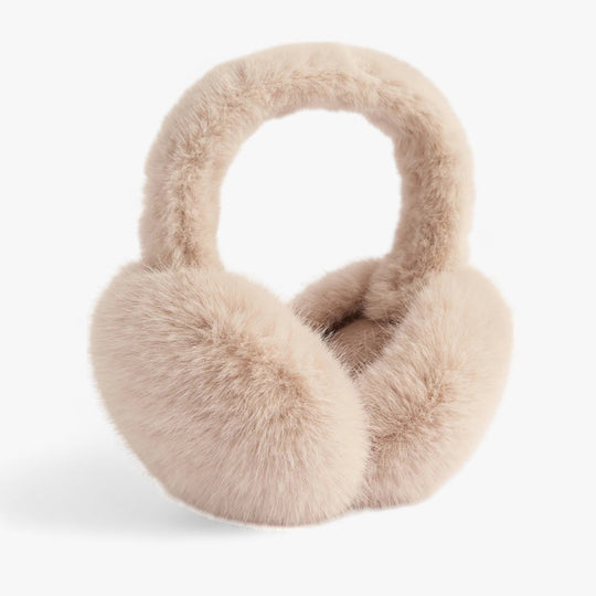 Aurora | Faux fur rabbit ear warmers - Cozy winter warmth