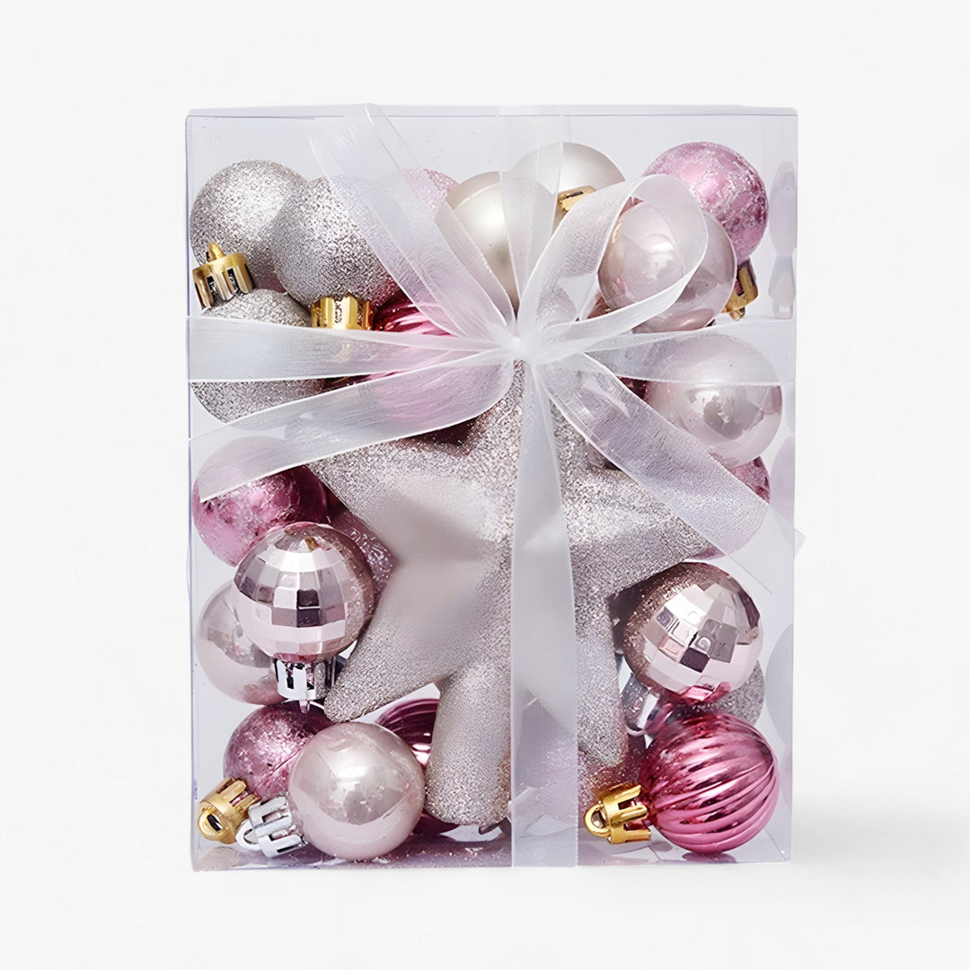 Stella | Set of 30 Christmas Ornaments with Star - Tree Decoration and New Year Gift