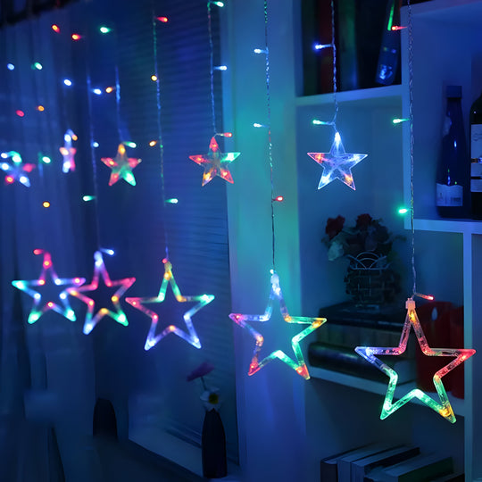 Lana | Ghirlanda luminosa a LED stellata di 138 LED - Illumina le tue feste con eleganza